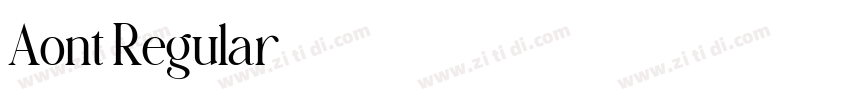 Aont Regular字体转换